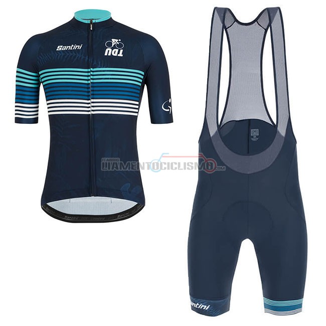 Abbigliamento Ciclismo Tour Down Under Manica Corta 2019 Blu